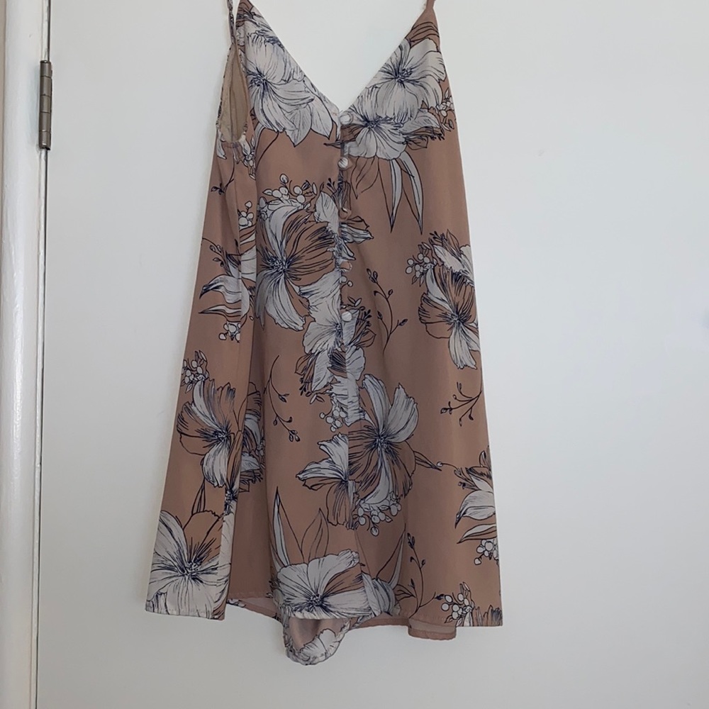 Short beige romper